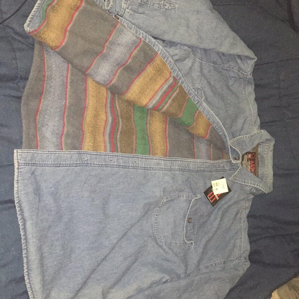 Denim button up